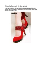 Dáng đi uyển chuyển với giày cao gót ppsx
