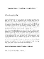 Chủ đề: Khách sạn du lịch và nhà hàng doc