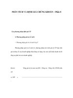 PHÂN TÍCH VÀ ĐỊNH GIÁ CHỨNG KHOÁN – Phần 8 docx