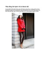 Mùa đông bớt lạnh với áo khoác dài potx