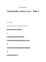 Viewing .NET Data - Visual Studio và Data Access – Phần 3 docx