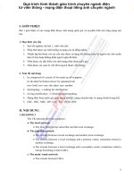 Quá trình hình thành giáo trình chuyên ngành điện tử viễn thông - mạng điện thoại tiếng anh chuyên ngành p1 pdf