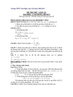 Trường THPT Vĩnh Định. ĐỀ THI THỬ - ĐAP ÁN ĐẠI HỌC SỐ3 doc