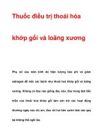 Thuốc điều trị thoái hóa khớp gối và loãng xương pps