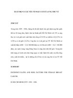 XUẤT ÐỘ VÀ CÁC YẾU TỐ NGUY CƠ CỦA UNG THƯ VÚ pot