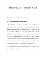 Dinh dưỡng của vi sinh vật – Phần 1 pps