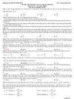 Đề thi thử Lý - số 14 pdf