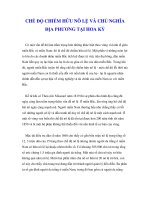 CHẾ ĐỘ CHIẾM HỮU NÔ LỆ VÀ CHỦ NGHĨA ĐỊA PHƯƠNG TẠI HOA KỲ ppsx