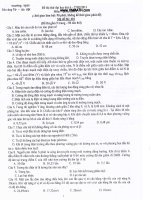 ĐỀ THI THỬ CAO ĐẲNG - ĐAI HỌC 2011 :TRƯỜNG THPT ĐÀO DUY TỪ HÀ NỘI MÔN LÝ docx