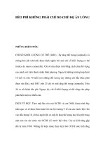 BÉO PHÌ KHÔNG PHẢI CHỈ DO CHẾ ĐỘ ĂN UỐNG pptx