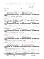 Trường THPT chuyên Huỳnh Mẫn Đạt - đề thi anh văn 10 căn bản (đề số 378) pdf
