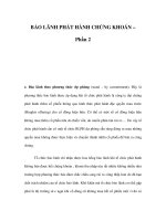 BẢO LÃNH PHÁT HÀNH CHỨNG KHOÁN – Phần 2 pps