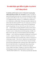 kiến thức nhãn khoa - So sánh hiệu quả điều trị giữa Acyclovir với Valacyclovir doc