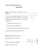 Đề ôn thi vào lớp 10 chuyên môn vật lý - Đề luyện tập số 3 doc