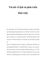 Vài nét về lịch sử phát triển khai cuộc pot