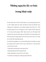 Những nguyên tắc cơ bản trong khai cuộc pot
