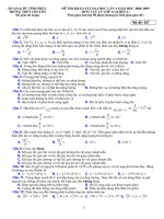 Đề thi thử Vật lí - mã đề 557 pps