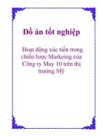 Đề tài: Hoạt động xúc tiến trong chiến lược Markeing của Công ty May 10 trên thị trường Mỹ pps