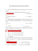 TRẮC NGHIỆM TỔNG HỢP HAI DAO ĐỘNG ĐIỀU HÒA potx