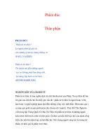 Thân phận trí thức - Phẩm đức Thân phận potx