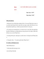 Giáo lịch sử thế giới lớp 12 - CÁC NƯỚC ĐÔNG NAM Á & ẤN ĐỘ docx