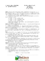 Đề thi học sinh giỏi hóa học 12 THPT Yên Mô 2009-2010 pptx