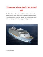 Thăm quan “siêu du thuyền lớn nhất thế giới doc