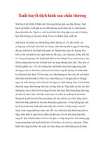 kiến thức nhãn khoa - Xuất huyết dịch kính sau chấn thương ppsx