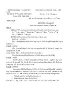 Đề thi tuyển sinh THPT môn hóa học ĐH Tây Nguyên 2008-2009 pot