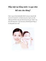 Đắp mặt nạ bằng nước vo gạo như thế nào cho đúng? pot