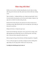 chăm sóc trẻ em - Hàm răng chắc khoẻ pot