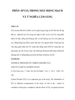 PHÂN ÁP CO2 TRONG MÁU ÐỘNG MẠCH VÀ Ý NGHĨA LÂM SÀNG ppsx