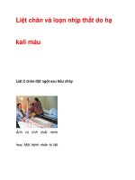 Liệt chân và loạn nhịp thất do hạ kali pptx