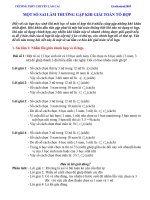 MỘT SỐ SAI LẦM THƯỜNG GẶP KHI GIẢI TOÁN TỔ HỢP pptx