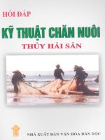 Hỏi đáp kỹ thuật chăn nuôi thủy hải sản part 1 pptx