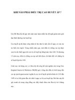 KHI NÀO PHẢI ĐIỀU TRỊ CAO HUYẾT ÁP ? ppsx