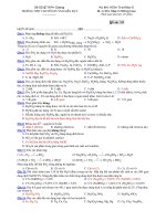 Trường THPT chuyên Huỳnh Mẫn Đạt - đề thi hóa học 10 nâng cao (đề số 191) potx