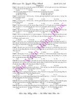 Trắc nghiệm ôn thi đại học môn Vật lý - Cắt ghép lò xo doc