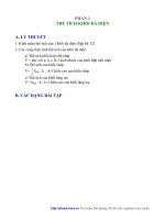 Bài tập thể tích khối đa diện khối cầu, khối trụ, khối nón - phần 1 pps