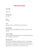 Dân tộc Pà Thẻn - Tên gọi khác Pá Hng pot