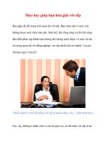 Mẹo hay giúp bạn hòa giải với sếp ppt