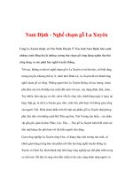 làng nghề truyền thống - Nam Định - Nghề chạm gỗ La Xuyên pdf