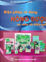 Biện pháp sử dụng nông dược an toàn và hiểu quả part 1 docx