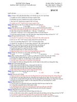 Trường THPT chuyên Huỳnh Mẫn Đạt - đề thi sinh học 11 chuyên (đề số 142) potx