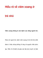 Hiểu rõ về viêm xoang ở trẻ nhỏ potx