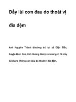 Đẩy lùi cơn đau do thoát vị đĩa đệm docx