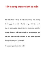 Tổn thương khớp ở bệnh tự miễn potx