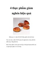 4 thực phẩm giảm nghén hiệu quả pdf