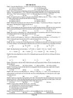 Tuyển chọn các đề ôn luyện thi ĐH môn vật lý lớp 12 - phần 9 pdf