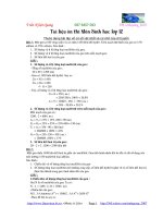 tài liệu ôn thi sinh học 12